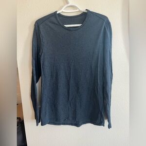 Lululemon Mens Long Sleeve Shirt M Blue New EUC